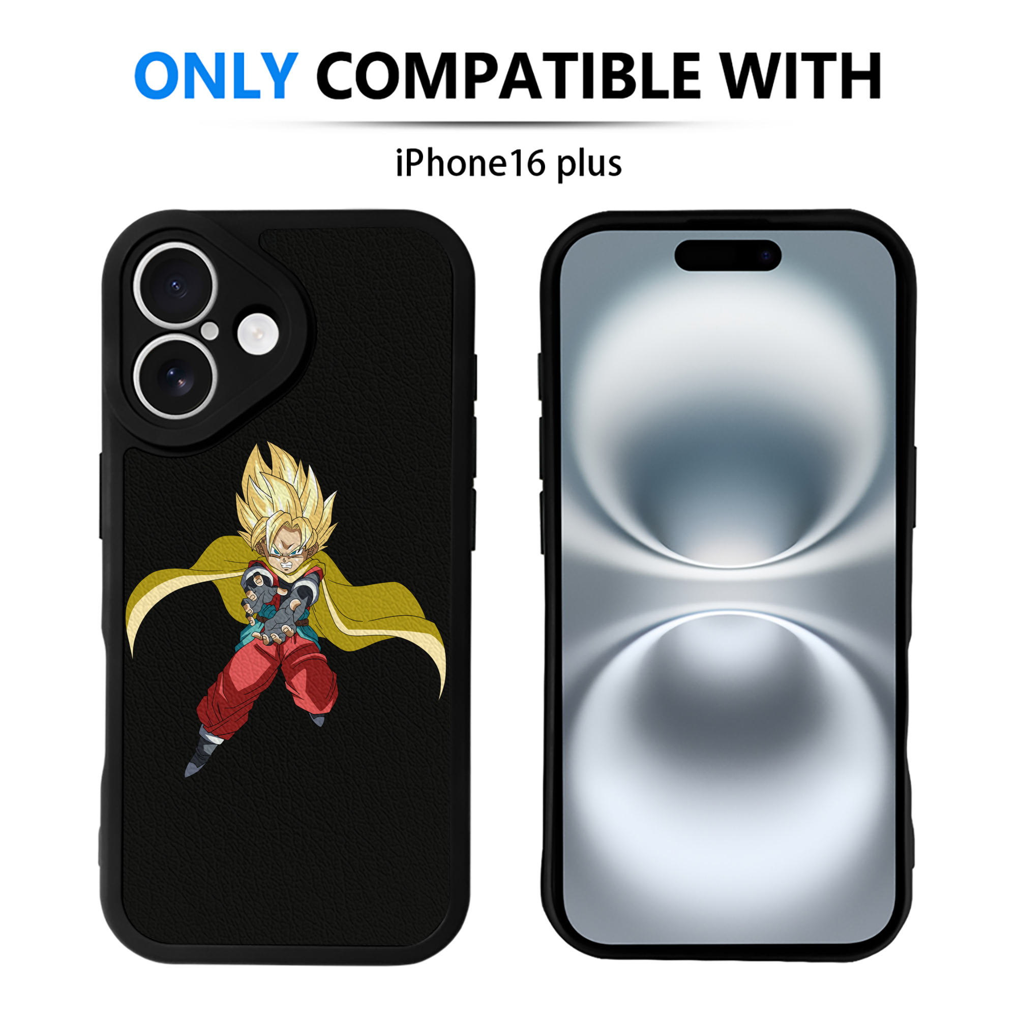 （画像用） ドラゴンボール DRAGON BALL 【iPhone 16シリーズ対応】シリコンスマホケース（レザー調） 材質：シリコン